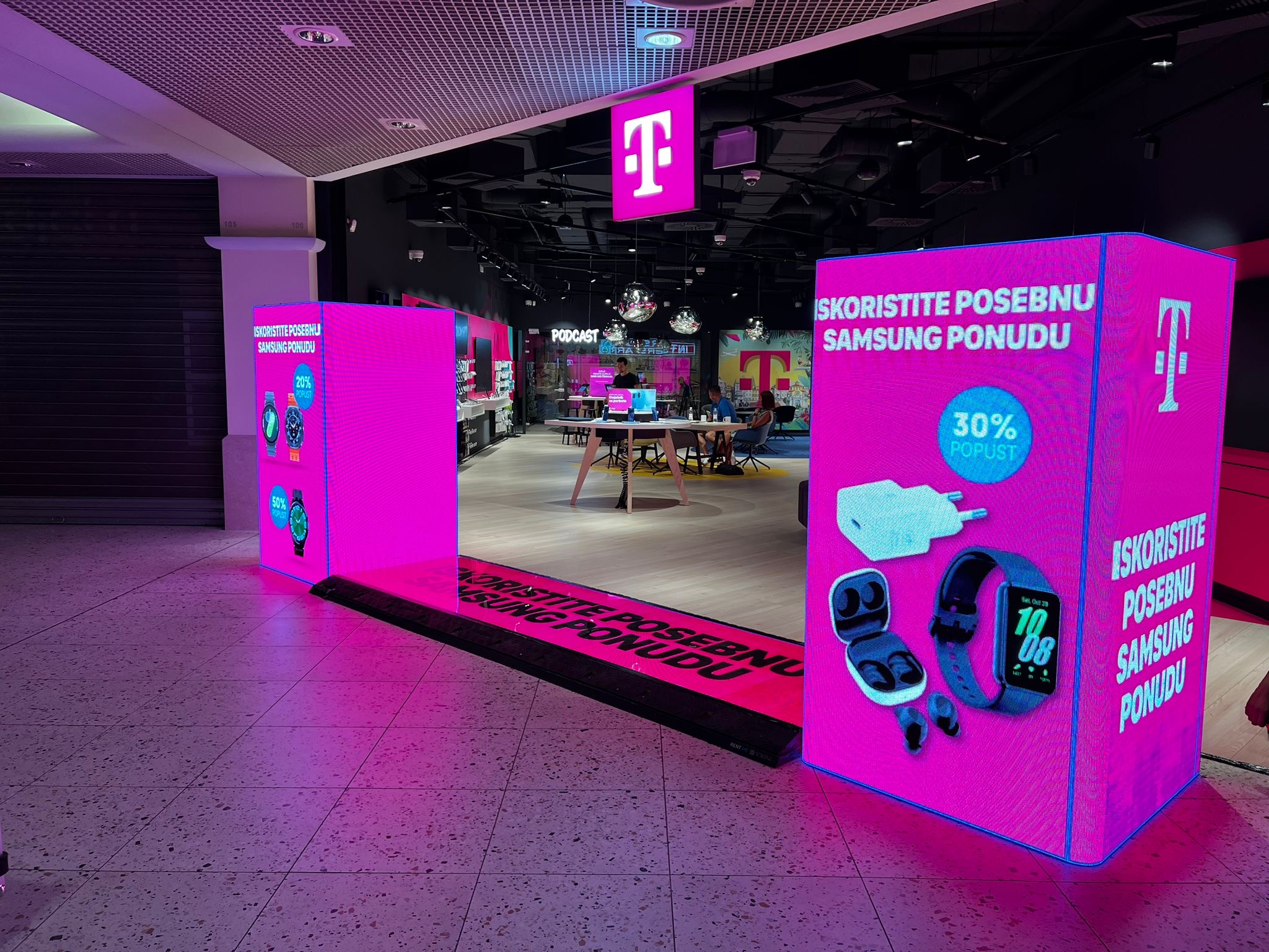 Creative LED display for Hrvatski Telekom