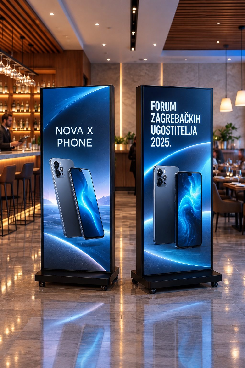 OBOSTRANI LED POSTER