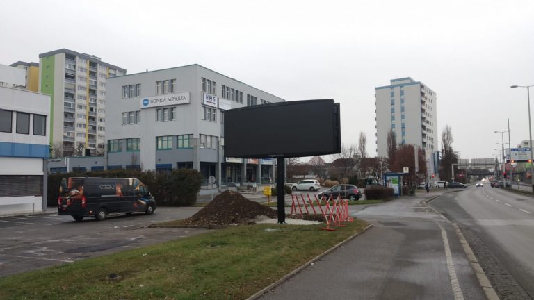 New double-sided LED display installed in Graz, Austria, P6.6, 20m2